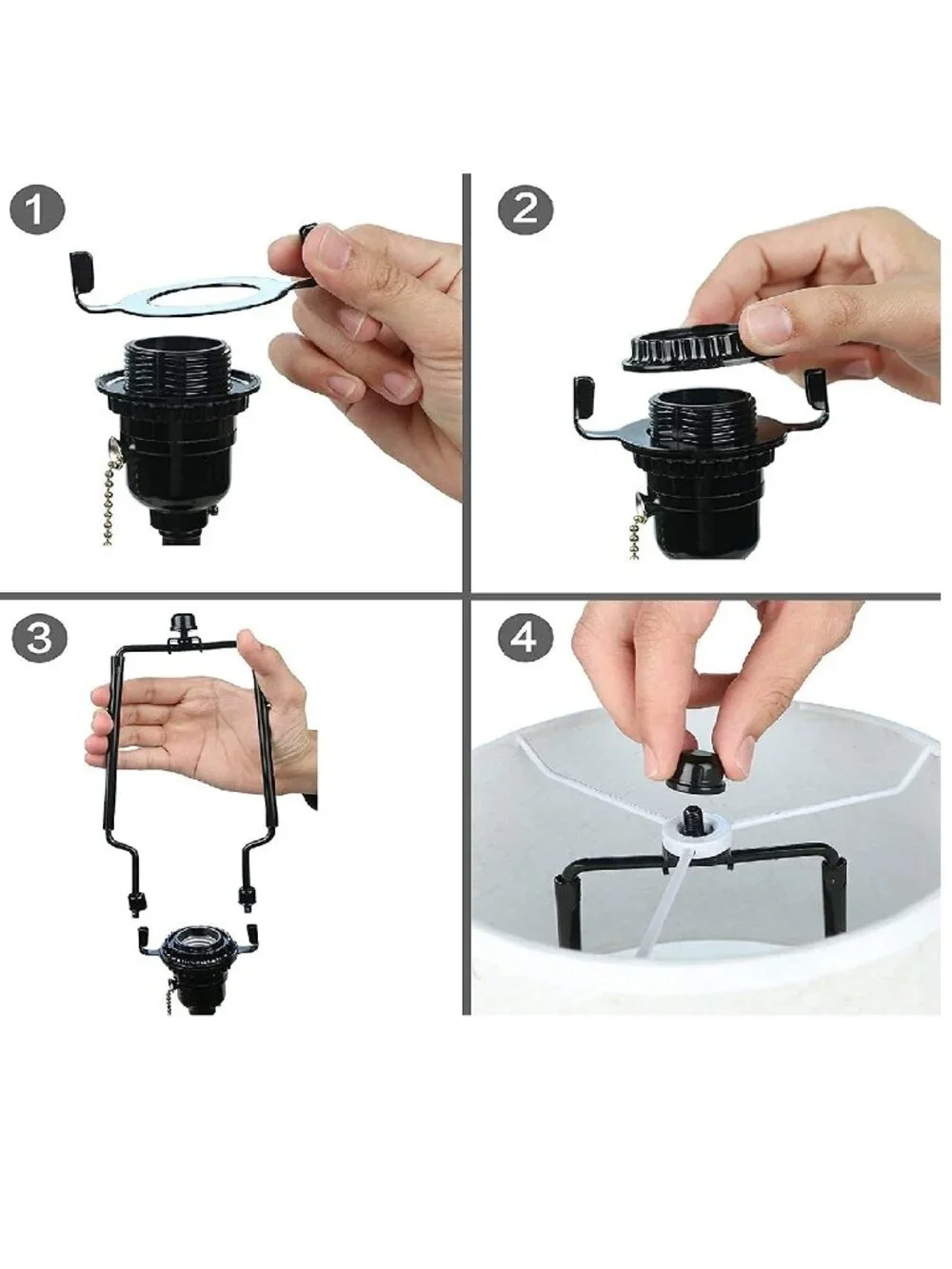 Lamp Shade Harp Holder,Adjustable Lamp Harp Kit